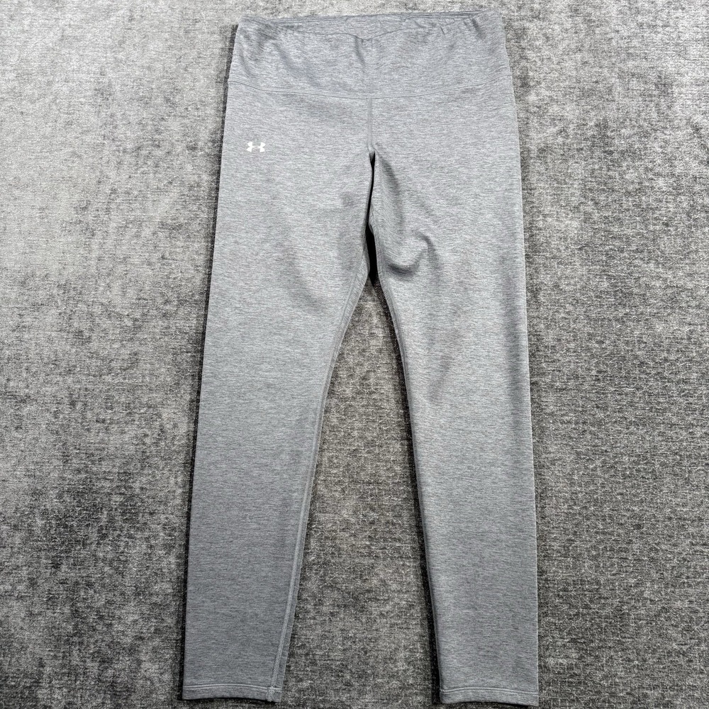 Under Armour Cold Gear Compression Leggings Women's Size Large Gray‎ Athletic